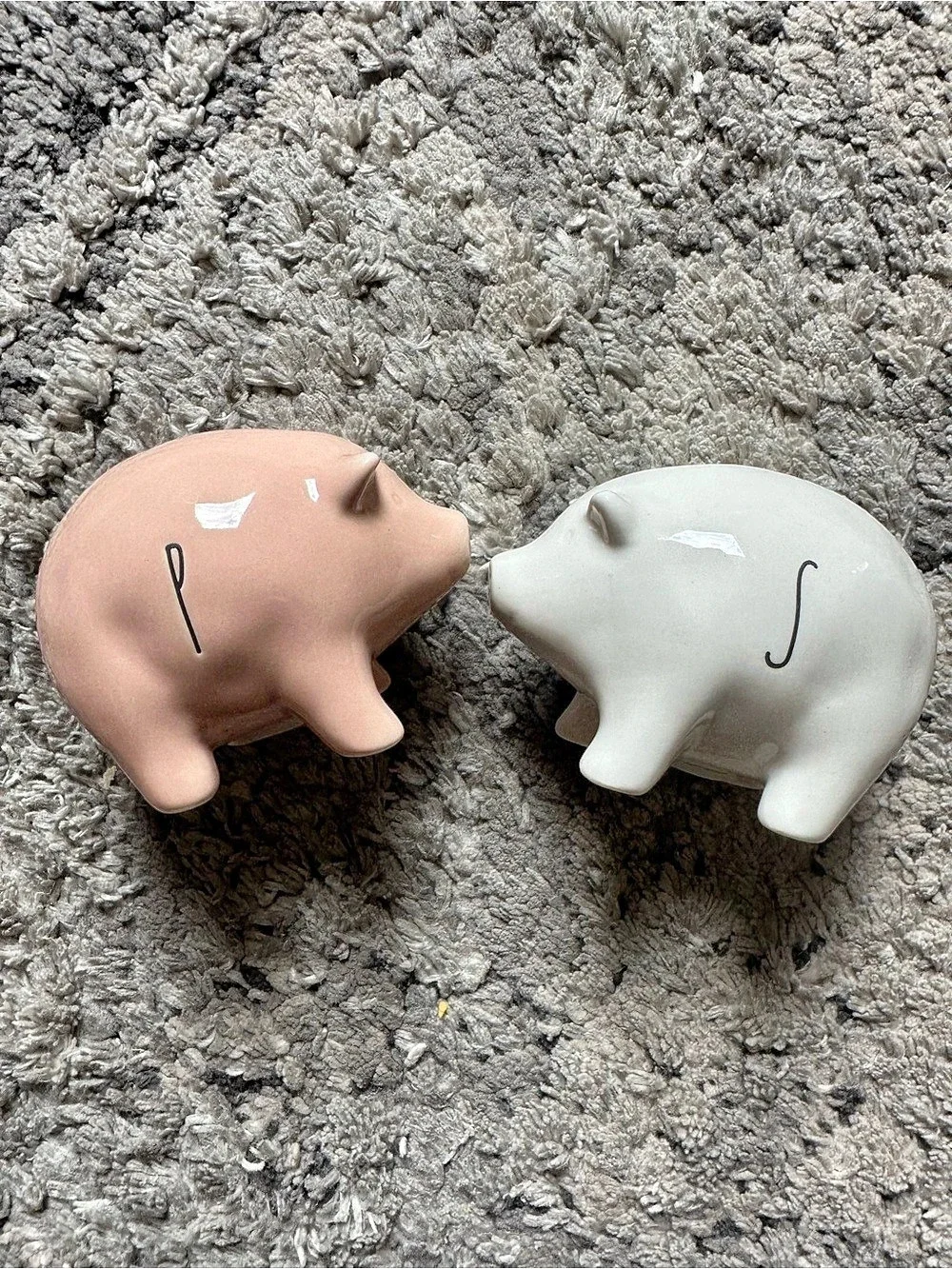 Rae Dunn OINK Pink Pig Farmhouse Set
